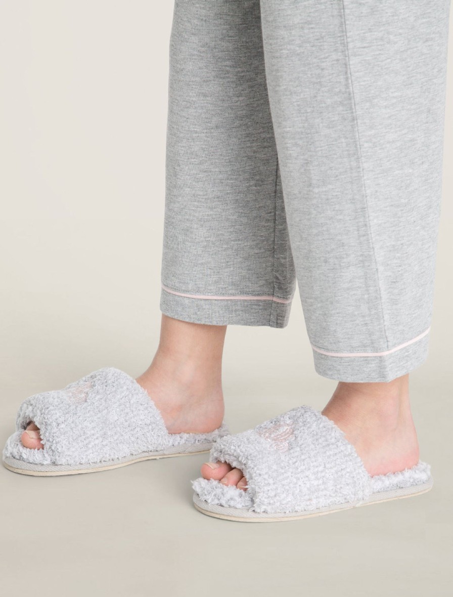 Youth Barefoot Dreams | Cozychic® Disney Princess Youth Slipper Heathered Gray