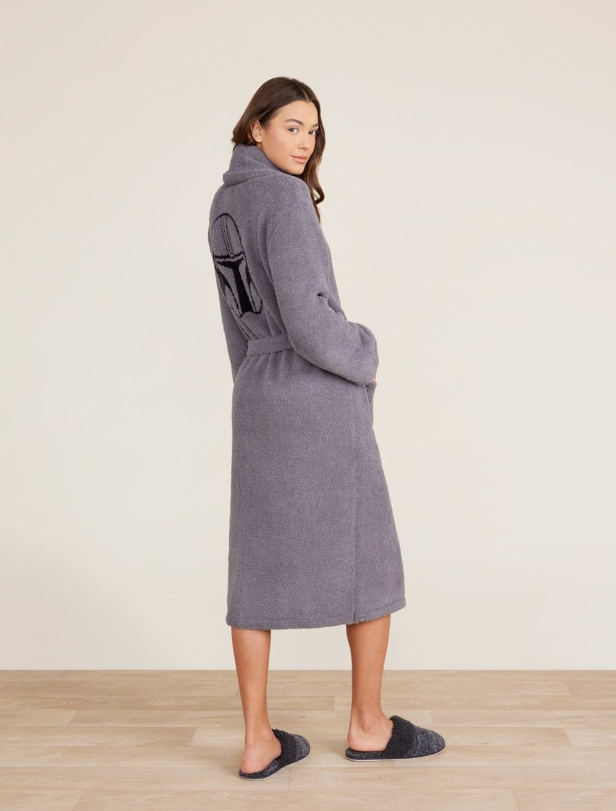 Her + Him Barefoot Dreams, Inc | Cozychic® The Mandalorian Robe Graphite