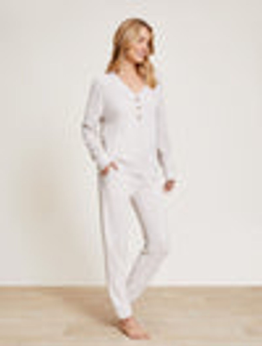 Her Barefoot Dreams | Cozychic Ultra Lite® Rib Back Placket Henley