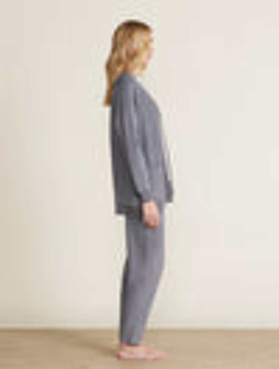 Her Barefoot Dreams | Malibu Collection® Brushed Fleece Sweater Mix Cardigan