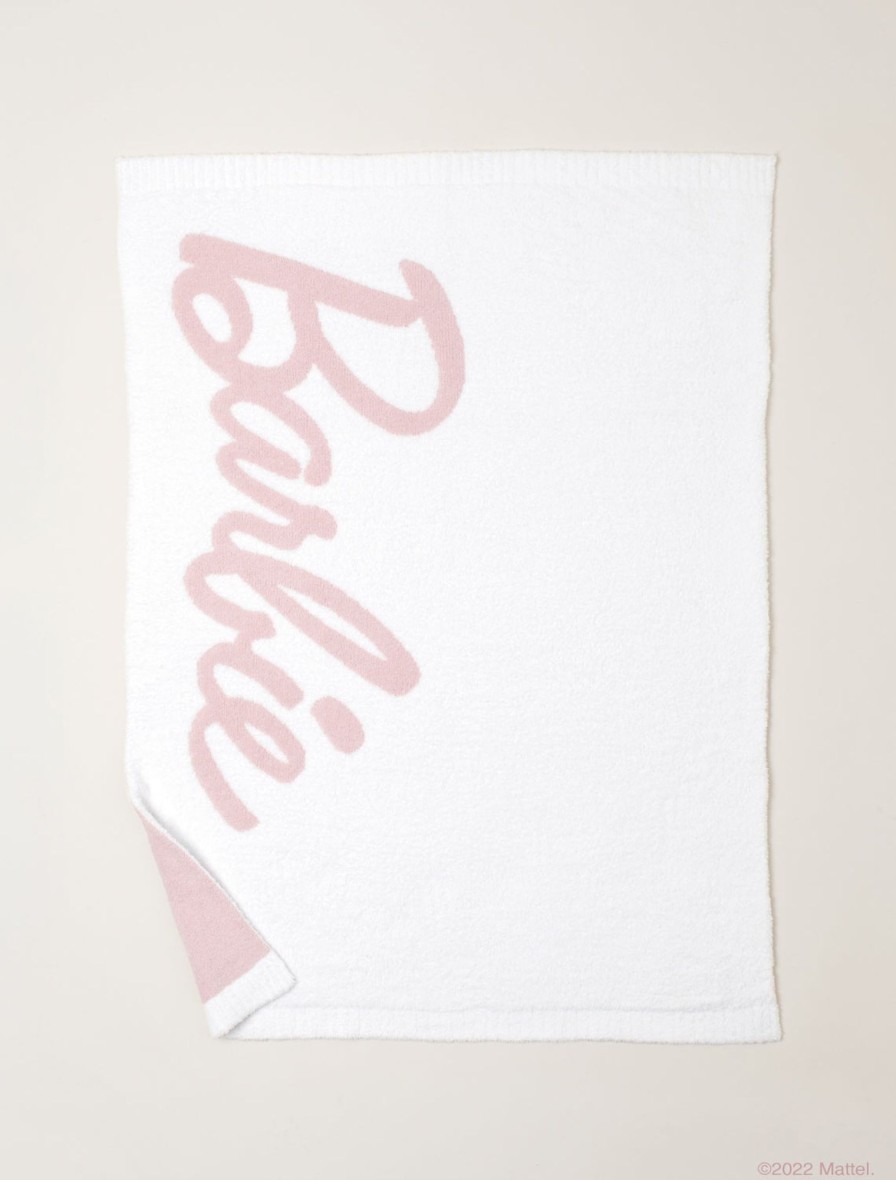 Home Barefoot Dreams | Cozychic® Barbie Blanket Sea Salt / Dusty Rose