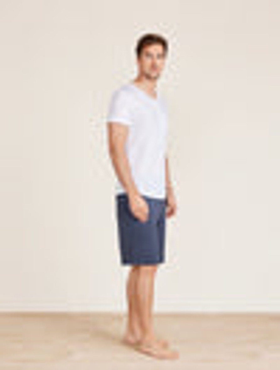 Him Barefoot Dreams | Malibu Collection® Men'S Washed Jersey Short Sleeve V-Neck