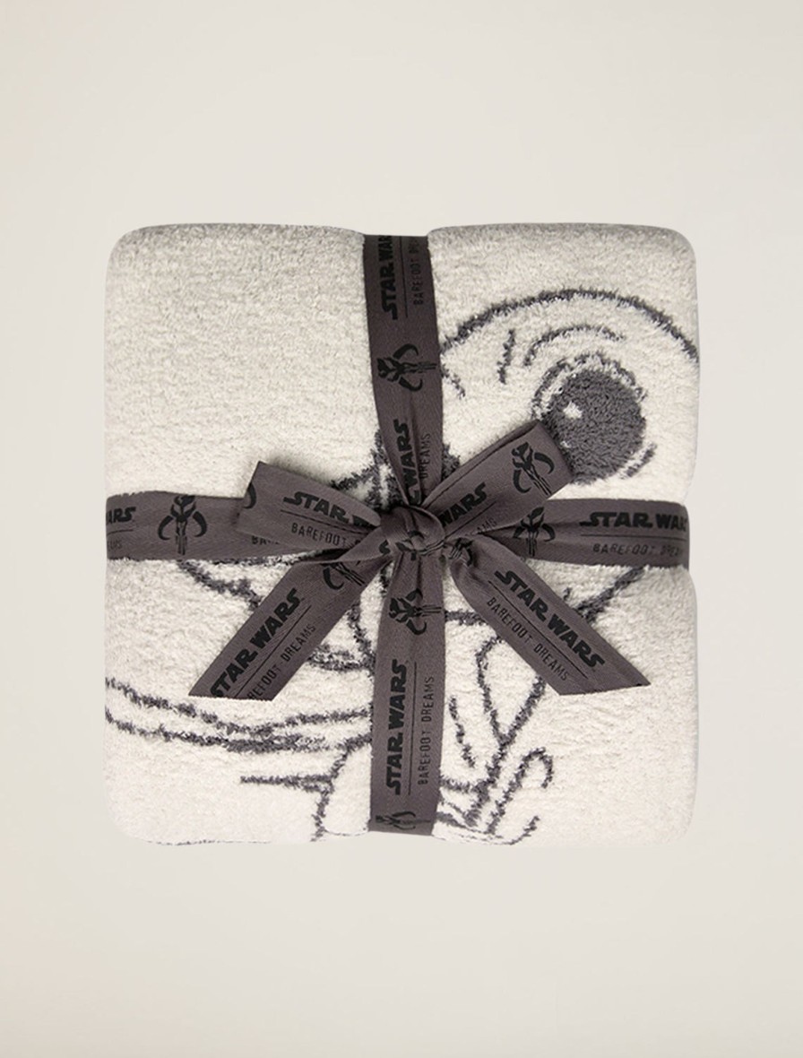 Home Barefoot Dreams, Inc | Cozychic® The Mandalorian Throw Cream / Graphite