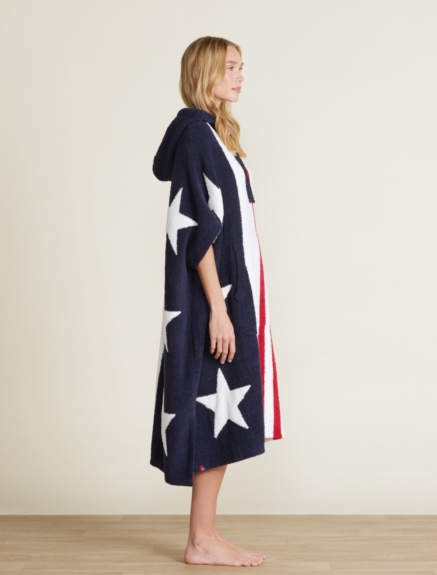 Home Barefoot Dreams | Cozychic® Team Usa Stars And Stripes Cozy Indigo Multi