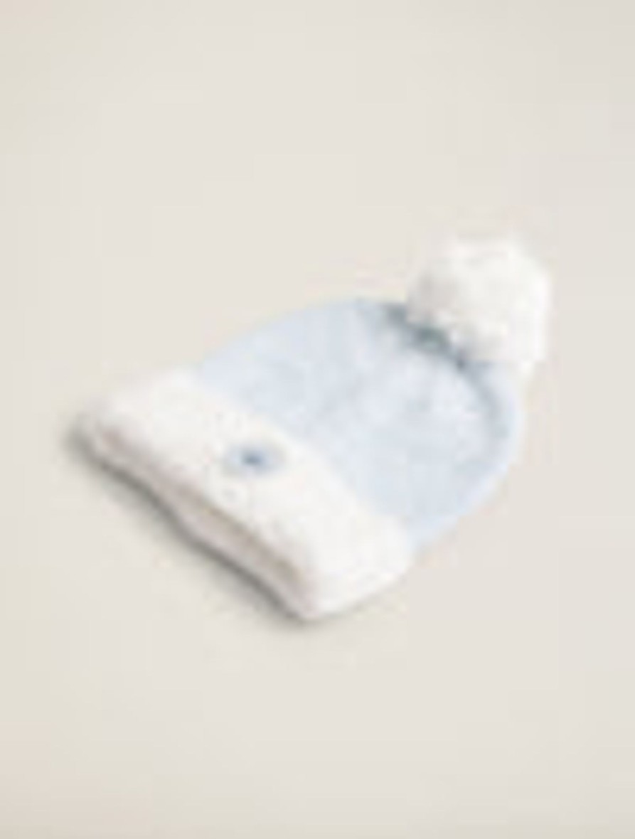 Youth Barefoot Dreams, Inc | Cozychic® Frozen Disney Youth Slouchy Beanie Heathered Ice Blue