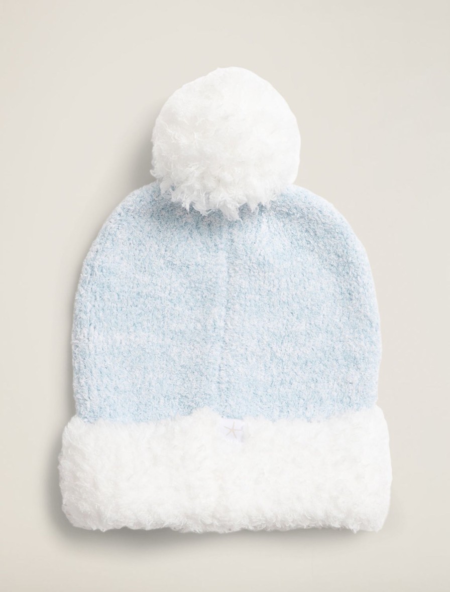 Youth Barefoot Dreams, Inc | Cozychic® Frozen Disney Youth Slouchy Beanie Heathered Ice Blue