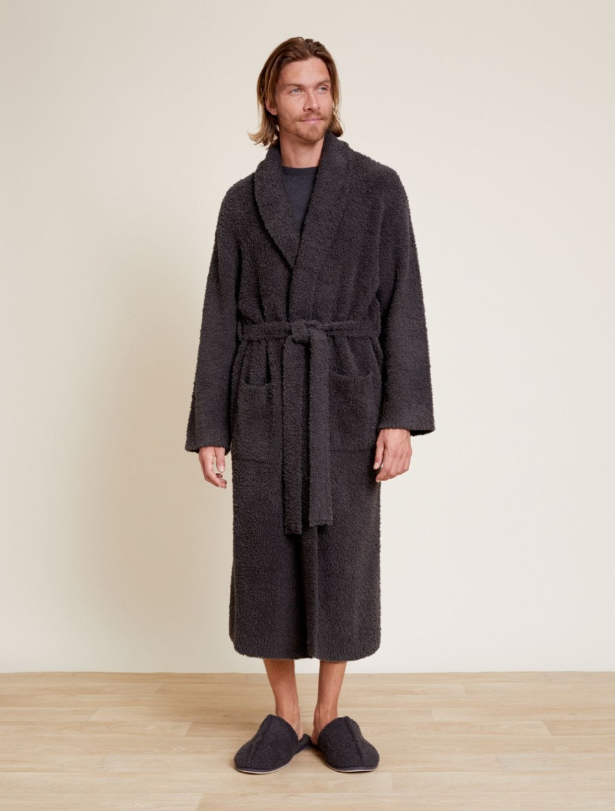 Her + Him Barefoot Dreams | Cozychic® Skull Robe Carbon / Almond