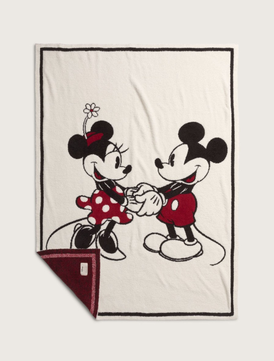 Home Barefoot Dreams | Cozychic® Classic Disney Mickey & Minnie Mouse Blanket - 45" X 60" Cream Multi