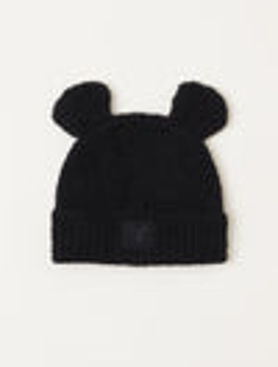 Her + Him Barefoot Dreams | Cozychic® Disney Mickey Mouse Ears Adult Beanie Cream