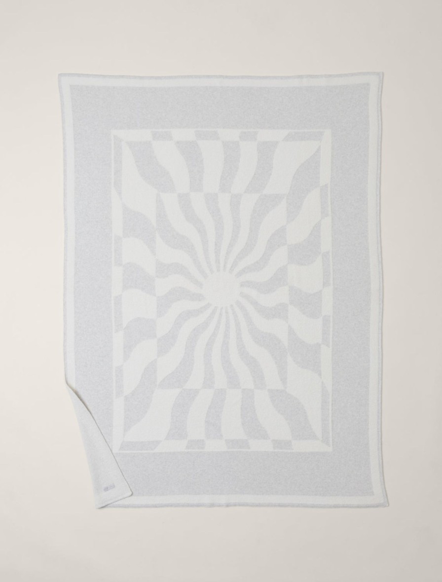 Home Barefoot Dreams | Cozychic® Cotton Sun Waves Throw Gray / Cream