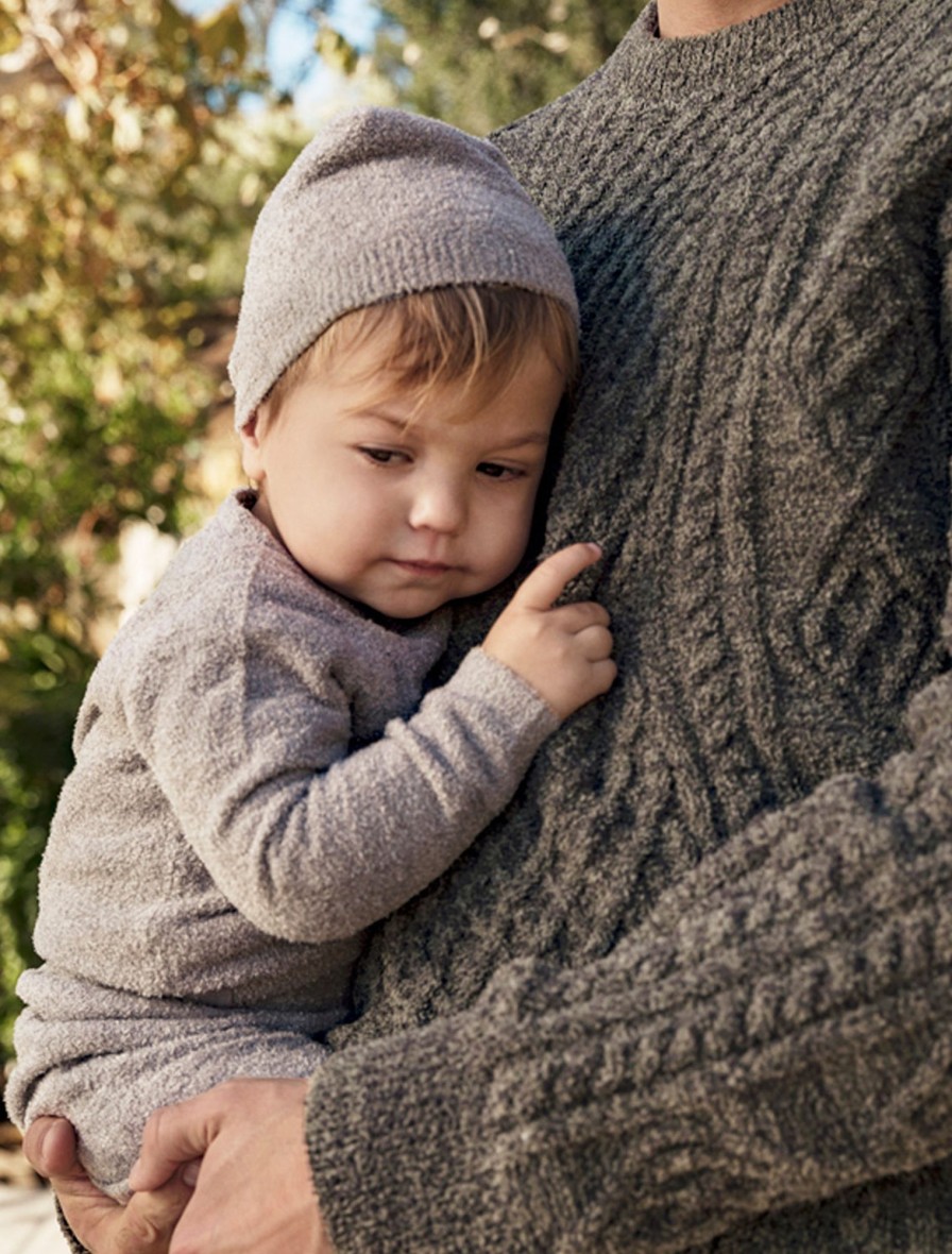 Baby + Child Barefoot Dreams | Cozychic Lite® Infant Beanie Pewter