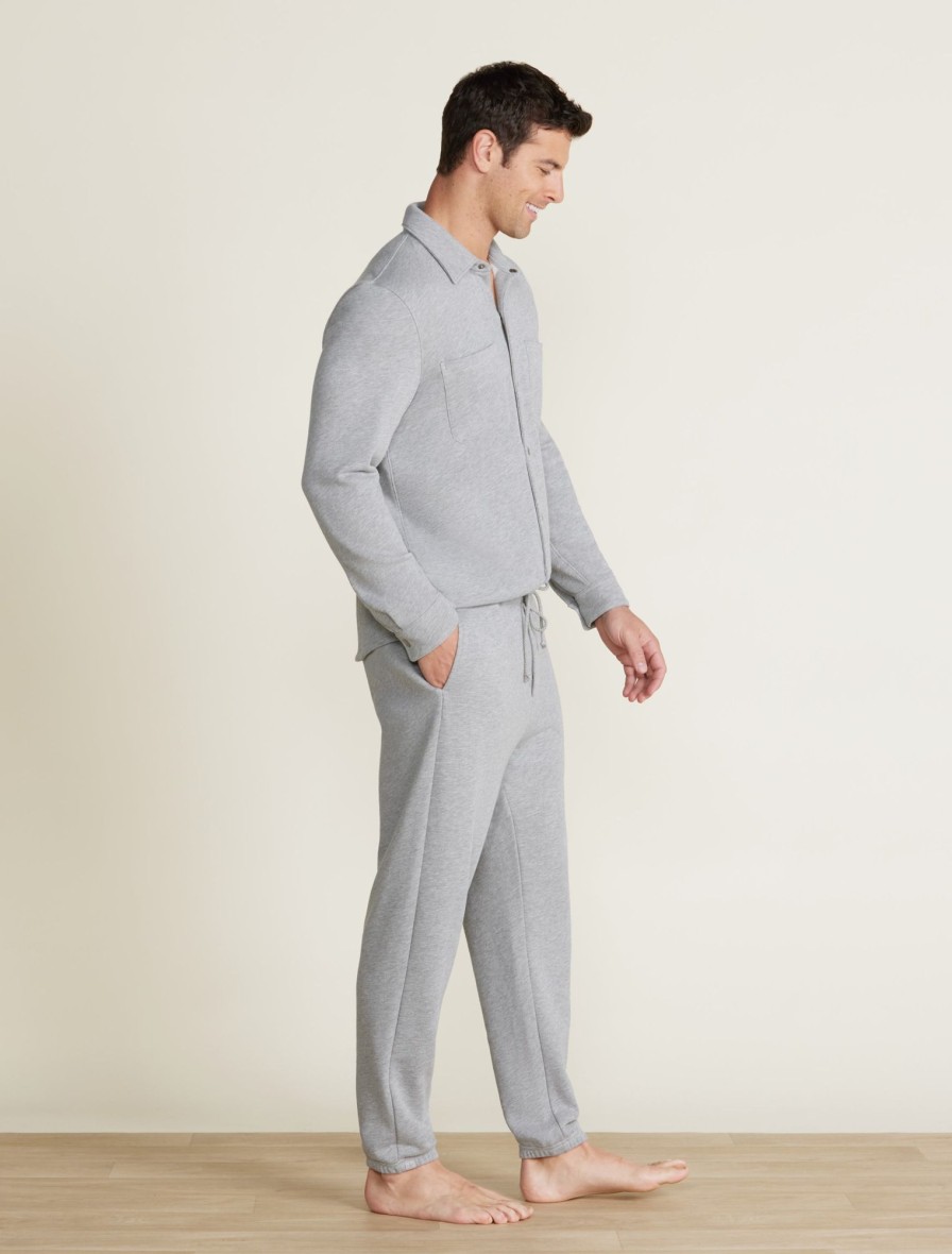 Him Barefoot Dreams | Malibu Collection® Men'S French Terry Jogger With Woven Placket