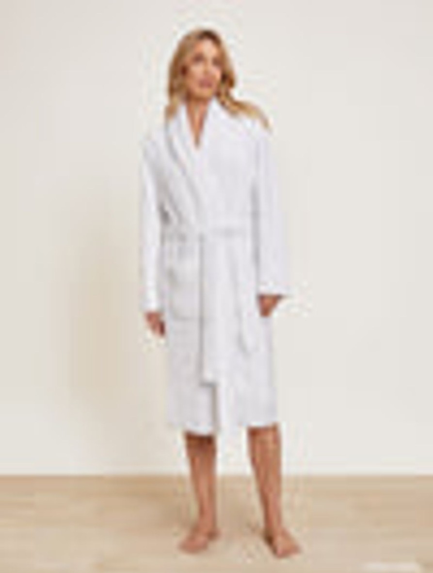 Her Barefoot Dreams | Cozychic® Barbie Adult Robe Sea Salt / Dusty Rose