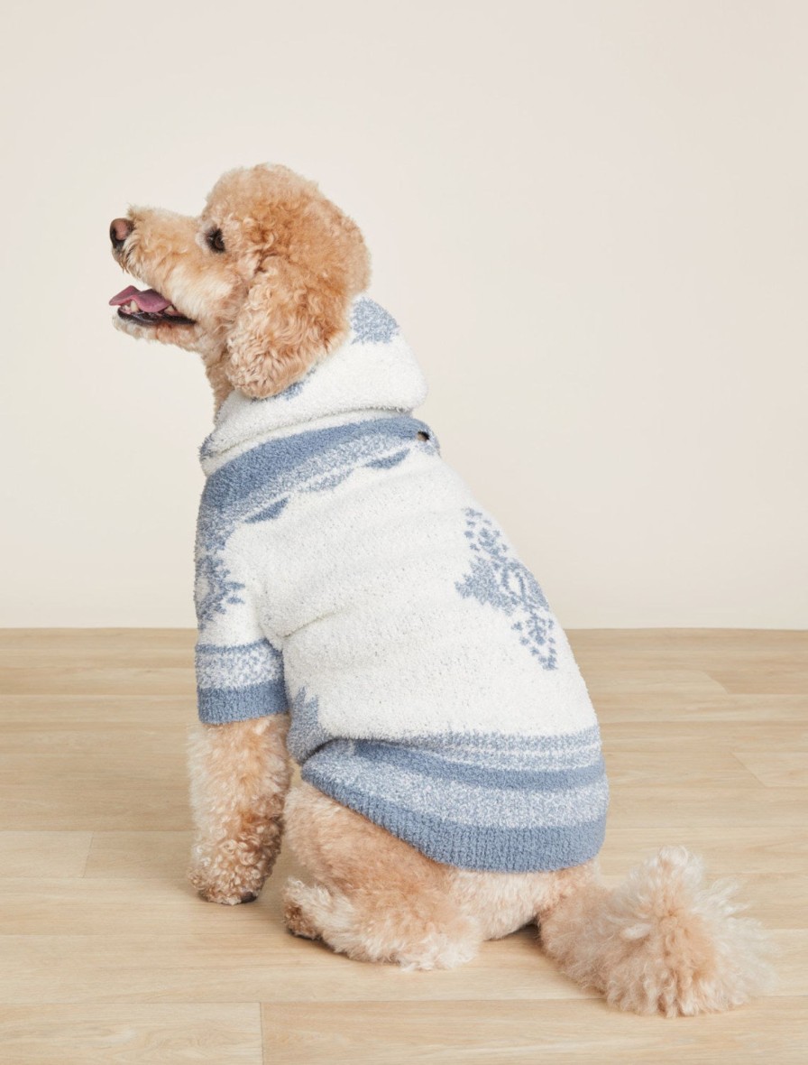 Pet Barefoot Dreams | Cozychic Patchwork Pet Hoodie Cream / Dusk