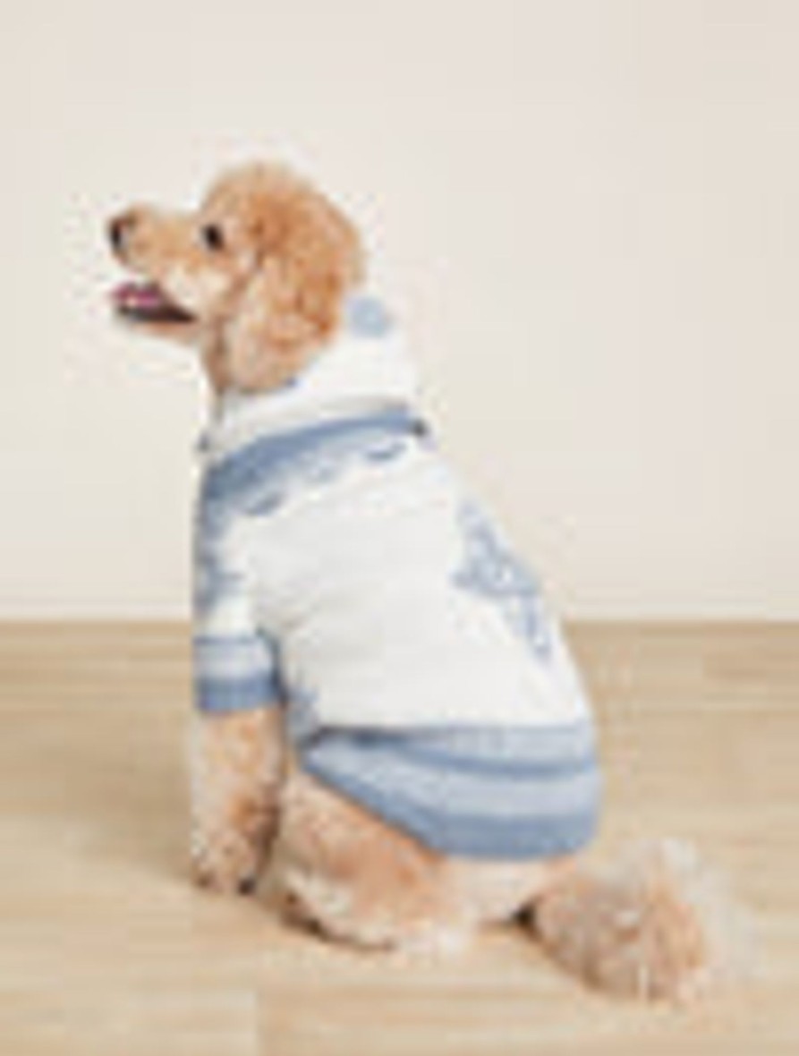 Pet Barefoot Dreams | Cozychic Patchwork Pet Hoodie Cream / Dusk