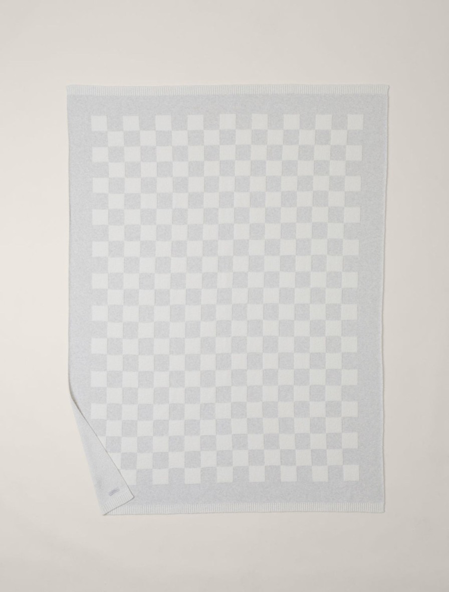 Home Barefoot Dreams | Cozychic® Cotton Checkered Throw Gray / Cream