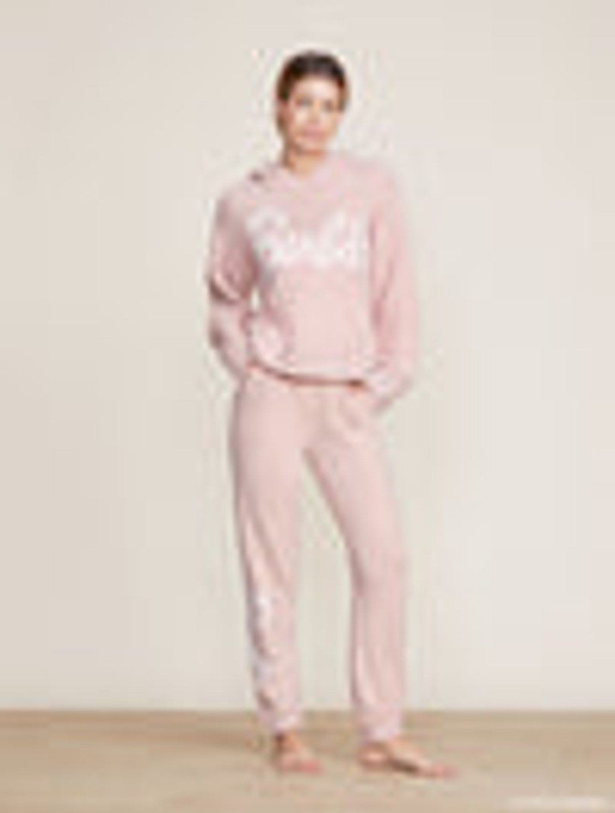 Her Barefoot Dreams | Cozychic® Barbie Women'S Hoodie Dusty Rose / White