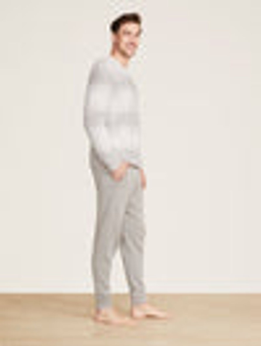 Him Barefoot Dreams | Cozychic® Men'S Ombre Pullover Almond Multi