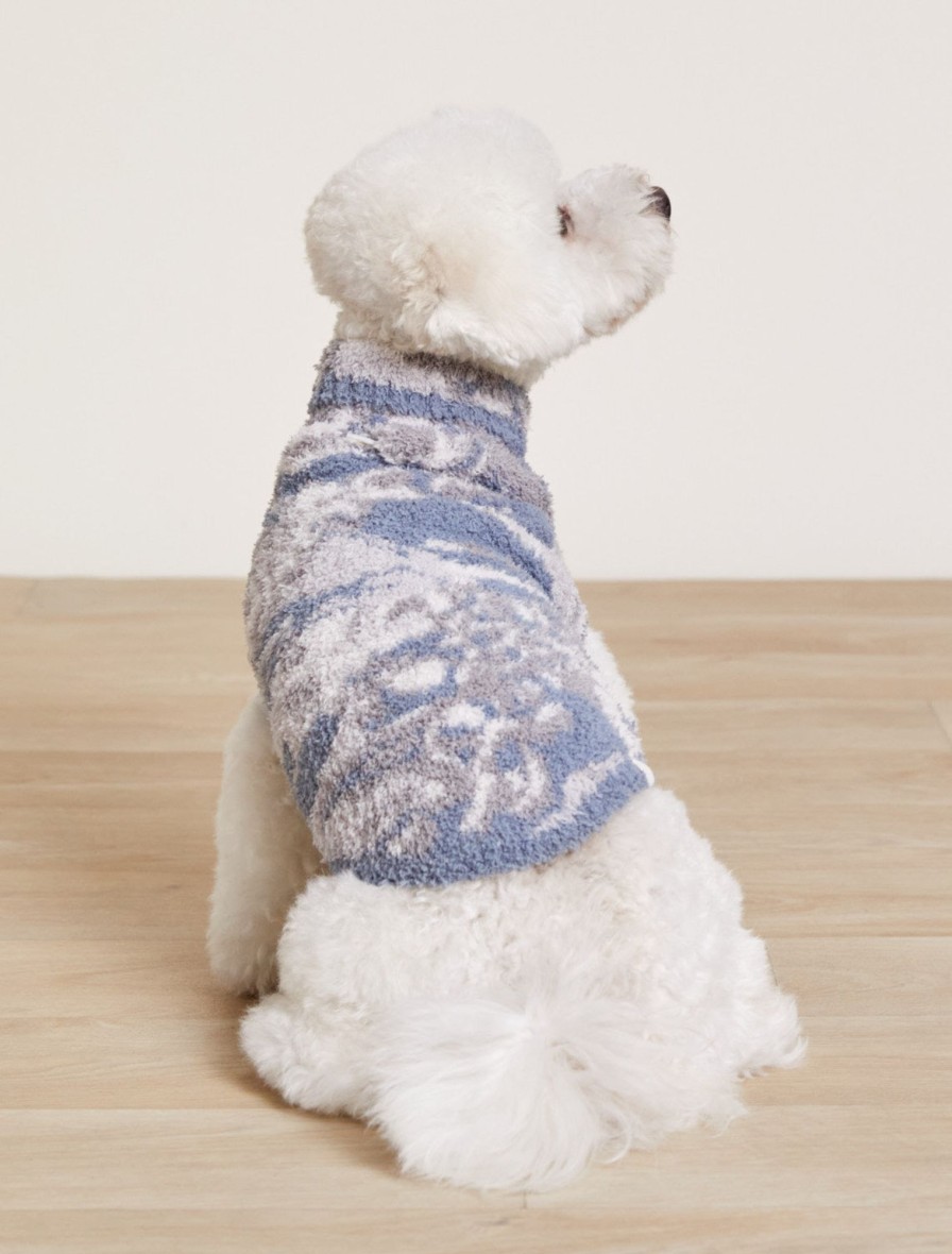 Pet Barefoot Dreams | Cozychic® Abstract Camo Pet Sweater Almond / Dusk