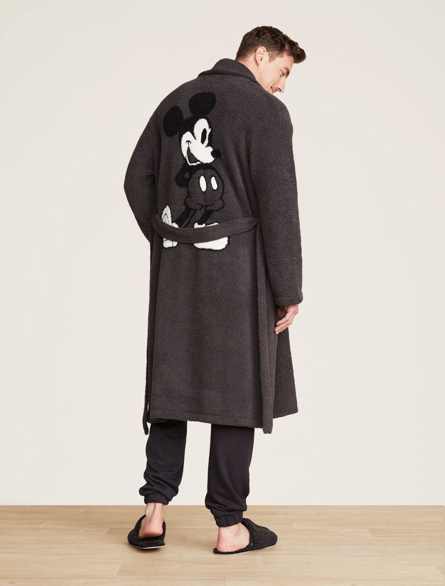 Her + Him Barefoot Dreams | Cozychic® Disney Classic Mickey Mouse Icon Robe Carbon Multi