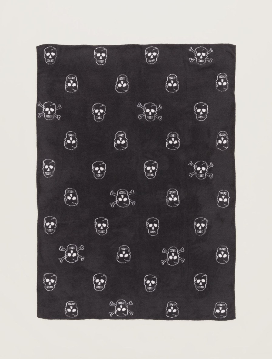 Home Barefoot Dreams | Cozychic® Skull Throw Carbon / Almond