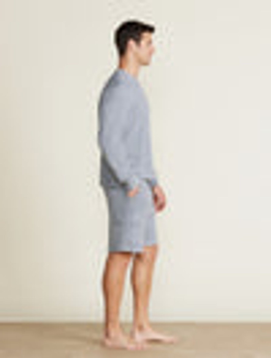 Him Barefoot Dreams | Malibu Collection® Men'S Brushed Fleece Split Neck Pullover