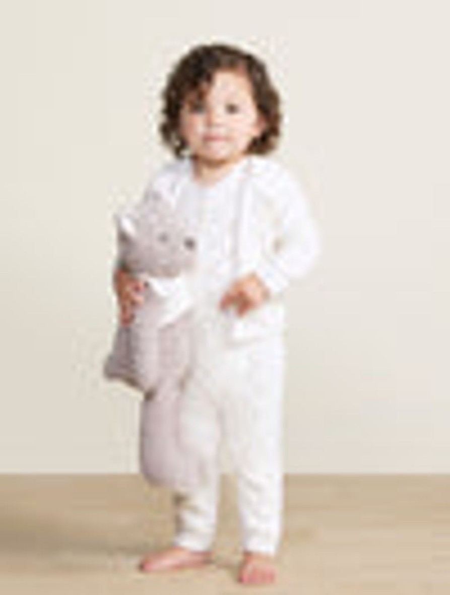 Baby + Child Barefoot Dreams | Cozychic® Checkered Pointelle Baby Set Cream