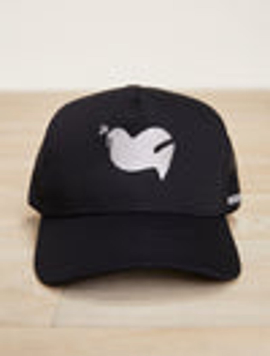 Her + Him Barefoot Dreams | Malibu Collection® Dove Tall Trucker Hat Black