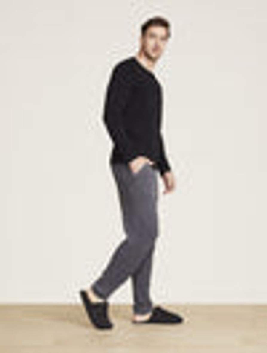 Him Barefoot Dreams | Malibu Collection® Men'S Seamed Long Sleeve Black