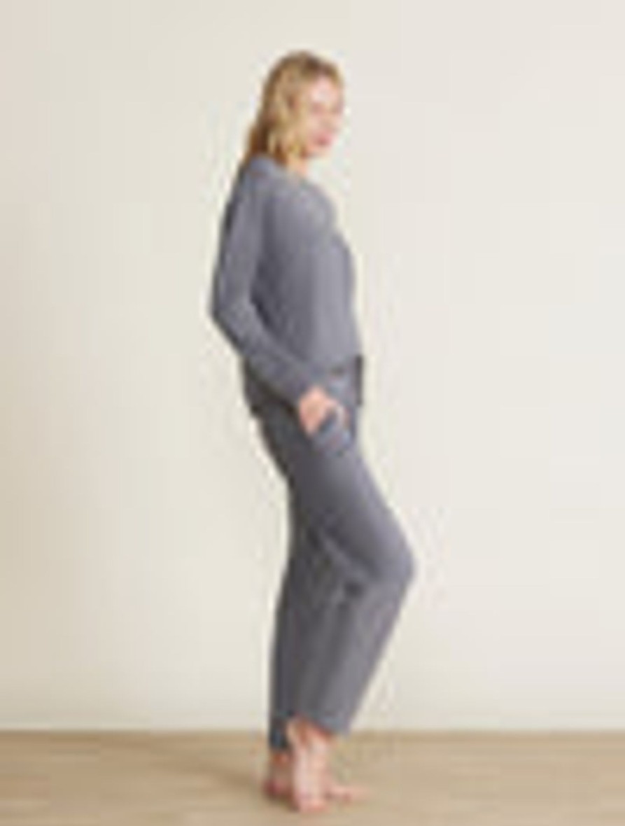 Her Barefoot Dreams | Malibu Collection® Brushed Fleece Sweater Mix Tapered Pant