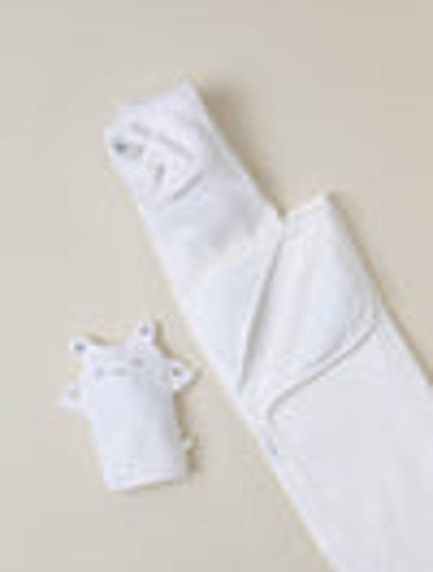 Baby + Child Barefoot Dreams | Toddler Hooded Towel And Washcloth Set