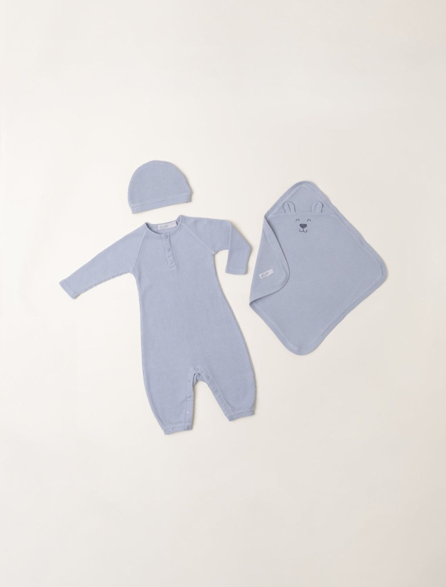 Baby + Child Barefoot Dreams | Malibu Collection® Waffle Knit Baby Bundle