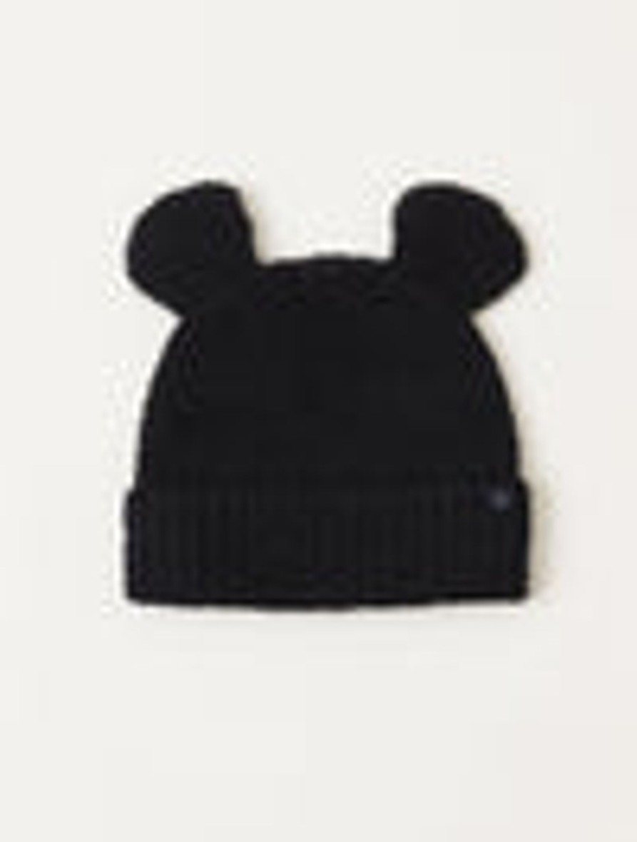 Her + Him Barefoot Dreams | Cozychic® Disney Mickey Mouse Ears Adult Beanie Cream